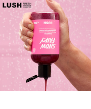 LUSH スノーフェアリー シャンプー クリスマス プレゼント  ヘアケア イチゴ レモン ツヤ 甘い香り いい匂い ヴィーガン コスメ ラッシュ 公式