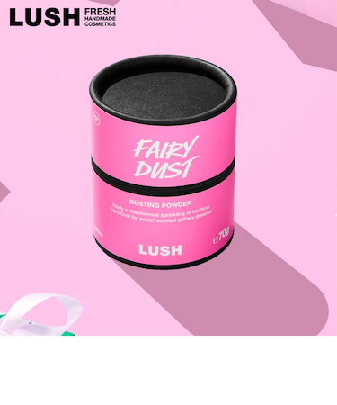 LUSH フェアリー ダスト ボディパウダー クリスマス 限定 2025 人気 かわいい ヴィーガン コスメ ラッシュ 公式
