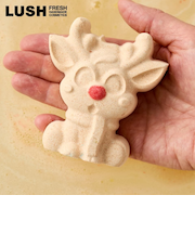 LUSH レインディア ボム バスボム クリスマス 限定 2025 入浴剤 プチギフト プレゼント カカオバター トナカイ 人気 かわいい ヴィーガン コスメ ラッシュ 公式