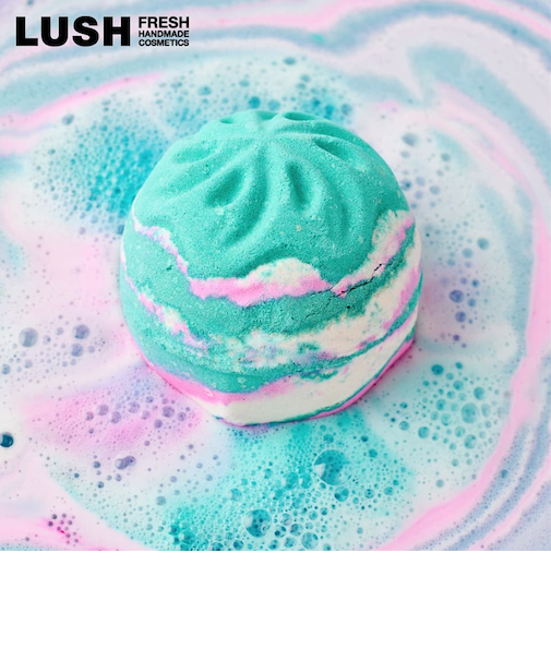 LUSH ザガールインザホワールウィンド バスボム クリスマス 限定 2025 入浴剤 プチギフト プレゼント シーソルト バニラ 人気 かわいい ヴィーガン コスメ ラッシュ 公式