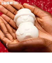LUSH スノーウィー シャワーガミー クリスマス 限定 2025 ボディソープ 石鹸 ミント バニラ 人気 かわいい ヴィーガン コスメ ラッシュ 公式