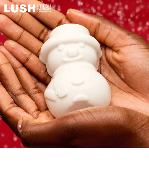 LUSH スノーウィー シャワーガミー クリスマス 限定 2025 ボディソープ 石鹸 ミント バニラ 人気 かわいい ヴィーガン コスメ ラッシュ 公式