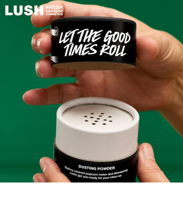 LUSH 毎日が晩餐　ダスティングパウダー ボディパウダー クリスマス 限定 2025 人気 かわいい ヴィーガン コスメ ラッシュ 公式
