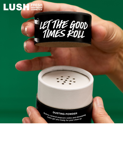 LUSH 毎日が晩餐　ダスティングパウダー ボディパウダー クリスマス 限定 2025 人気 かわいい ヴィーガン コスメ ラッシュ 公式