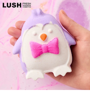 LUSH ペンギン ボム バスボム クリスマス 限定 2025 入浴剤 プチギフト プレゼント シトラス ペンギン 人気 かわいい ヴィーガン コスメ ラッシュ 公式