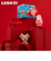 LUSH シークレットサンタ ギフト クリスマス 限定 2025 プレゼント バス用品 バスボム 入浴剤 コフレ かわいい ヴィーガン コスメ ラッシュ 公式