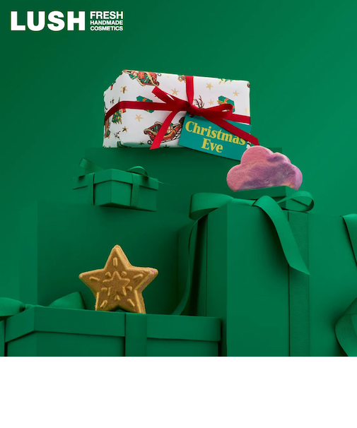 LUSH クリスマスイブ ギフト クリスマス 限定 2025 プレゼント バス用品 バスボム 入浴剤 コフレ かわいい ヴィーガン コスメ ラッシュ 公式