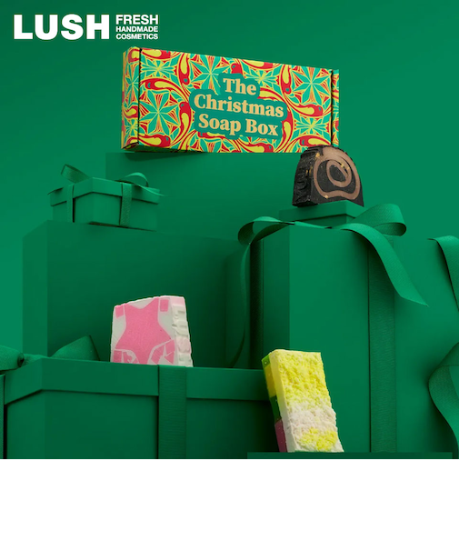 LUSH クリスマスソープボックス ギフト クリスマス 限定 2025 プレゼント バス用品 バスボム 入浴剤 コフレ かわいい ヴィーガン コスメ ラッシュ 公式