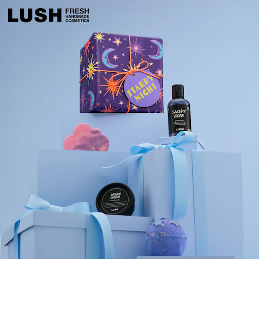 LUSH スターリーナイト ギフト クリスマス 限定 2025 プレゼント バス用品 バスボム 入浴剤 コフレ かわいい ヴィーガン コスメ ラッシュ 公式