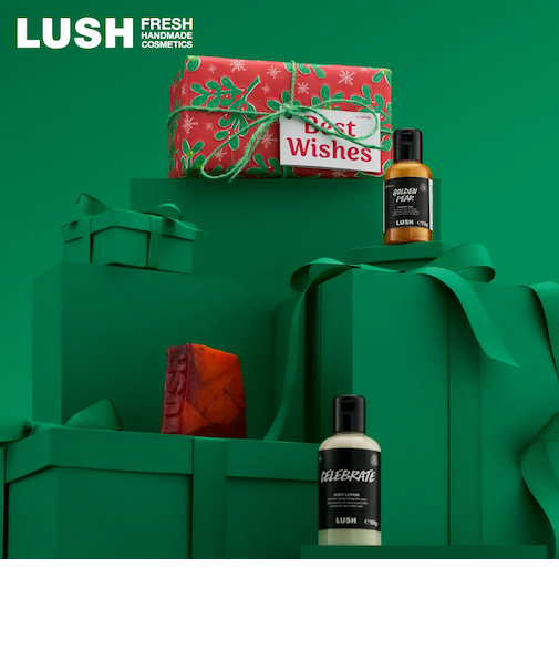 LUSH ベストウィッシュ ギフト クリスマス 限定 2025 プレゼント バス用品 バスボム 入浴剤 コフレ かわいい ヴィーガン コスメ ラッシュ 公式
