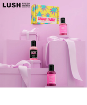 LUSH スノーフェアリーシャワージェルセレクション ギフト クリスマス 限定 2025 プレゼント バス用品 バスボム 入浴剤 コフレ かわいい ヴィーガン コスメ ラッシュ 公式