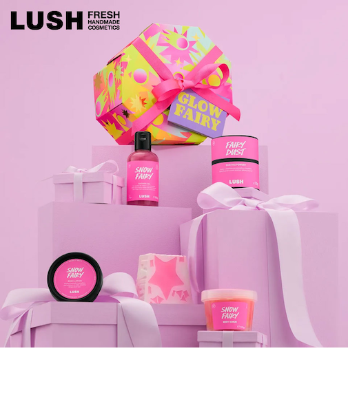 LUSH グローフェアリー ギフト クリスマス 限定 2025 プレゼント バス用品 バスボム 入浴剤 コフレ かわいい ヴィーガン コスメ ラッシュ 公式