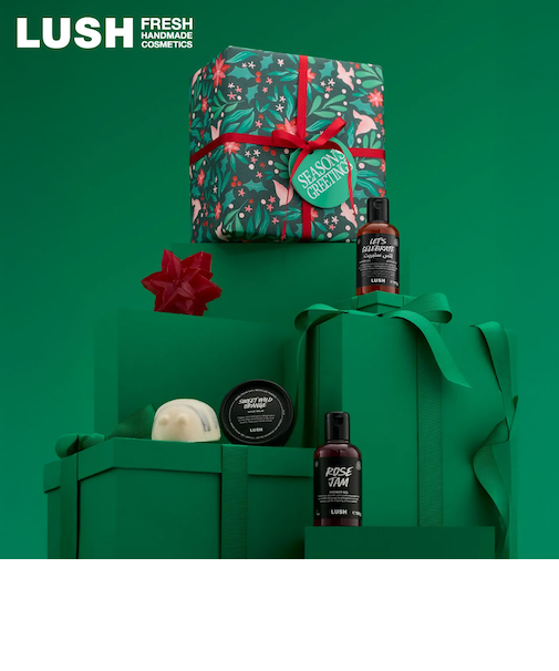 LUSH シーズンズグリーティングス ギフト クリスマス 限定 2025 プレゼント バス用品 バスボム 入浴剤 コフレ かわいい ヴィーガン コスメ ラッシュ 公式