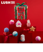LUSH クリスマスバスタイムフェイバリット ギフト クリスマス 限定 2025 プレゼント バス用品 バスボム 入浴剤 コフレ かわいい ヴィーガン コスメ ラッシュ 公式