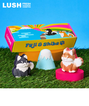 LUSH 富士山&柴犬 ギフト 日本限定 バスボム 入浴剤 バニラ ハンドメイド ヴィーガン 自然派 コスメ ラッシュ 公式