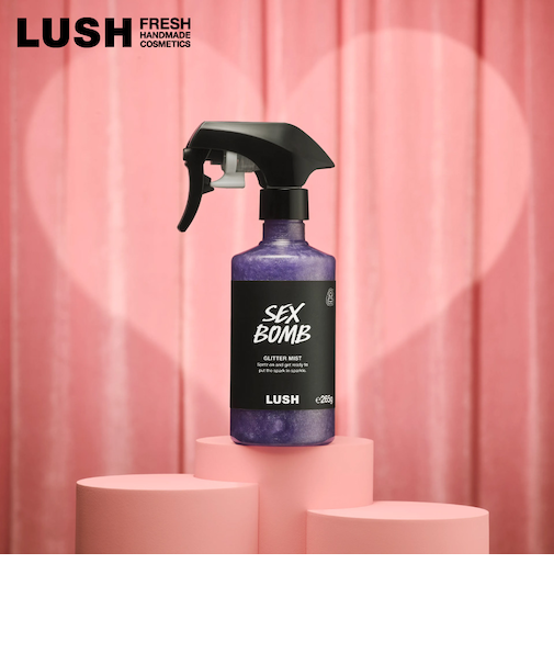LUSH セクシー・ダイナマイト グリッターミスト バレンタイン 限定 2026 フレグランス ヘアミスト ボディケア ジャスミン イランイラン コスメ ラッシュ 公式
