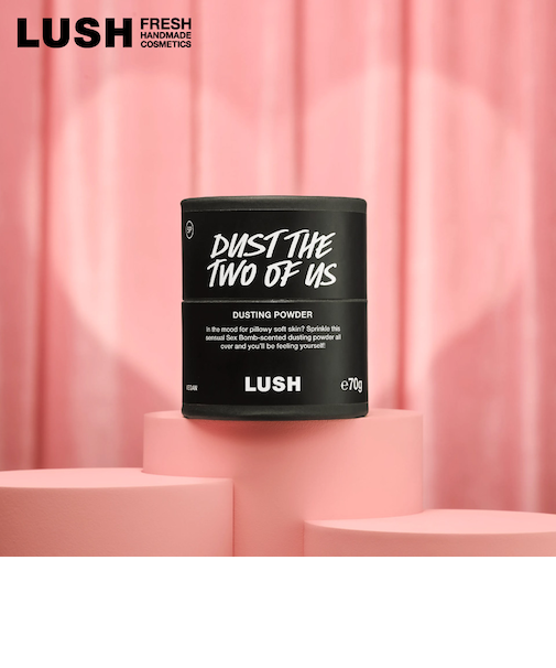 LUSH ダストザトゥーオブアス ボディパウダー バレンタイン 限定 2026 パウダー かわいい 人気 ジャスミン イランイラン ヴィーガン コスメ ラッシュ 公式
