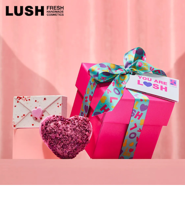 LUSH ユー アー ラッシュ ギフト バレンタイン 限定 2026 バスボム 入浴剤 かわいい 人気 ハート ヴィーガン コスメ ラッシュ 公式