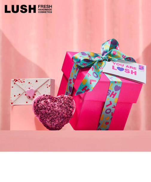 LUSH ユー アー ラッシュ ギフト バレンタイン 限定 2026 バスボム 入浴剤 かわいい 人気 ハート ヴィーガン コスメ ラッシュ 公式