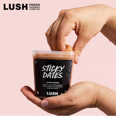 LUSH スティッキーフルーツ ボディスクラブ プレゼント シュガー カカオバター オーガニック ヴィーガン コスメ ラッシュ 公式
