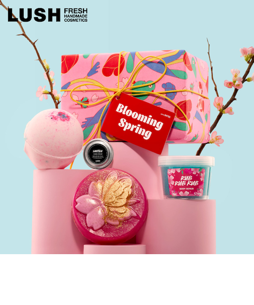 LUSH ブルーミング スプリング ギフトホワイトデー 2026 限定 バスボム ハンドクリーム ボディスクラブ かわいい 自然由来 コスメ コフレ セット ラッシュ 公式