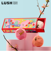 LUSH ラッシュ 公式 春の一服 バスボム 入浴剤 ホワイトデー 2026 限定 発泡 ギフト プチギフト 贈り物  桜 桃 梅 自然由来 コスメ コフレ セット