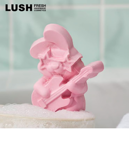 LUSH ロックスターラビット イースター 限定 2026 固形 石鹸 ソープ バニラ うさぎ かわいい ハンドメイド ヴィーガン 自然派 コスメ ラッシュ 公式