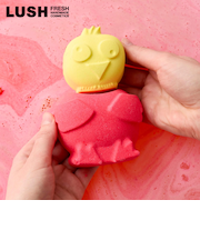 LUSH チャーピーチック バスボム イースター 限定 2026 入浴剤  ベルガモット マンダリン ひよこ ヴィーガン コスメ ラッシュ 公式
