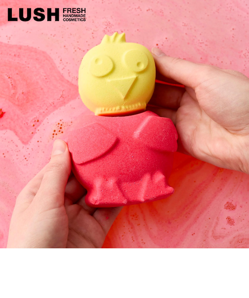 LUSH チャーピーチック バスボム イースター 限定 2026 入浴剤  ベルガモット マンダリン ひよこ ヴィーガン コスメ ラッシュ 公式