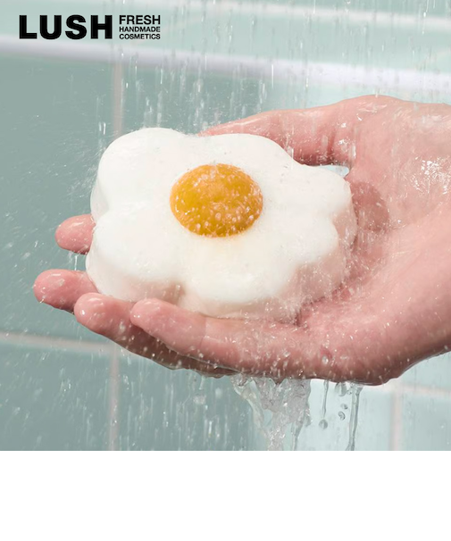 LUSH サニーサイド アップ シャワーガミー イースター 限定 2026 ボディソープ 石鹸 フルーティ かわいい ヴィーガン コスメ ラッシュ 公式