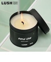 LUSH ローズジャム キャンドル 母の日 2026 限定 アロマ ローズ ゼラニウム レモン ヴィーガン コスメ ラッシュ 公式