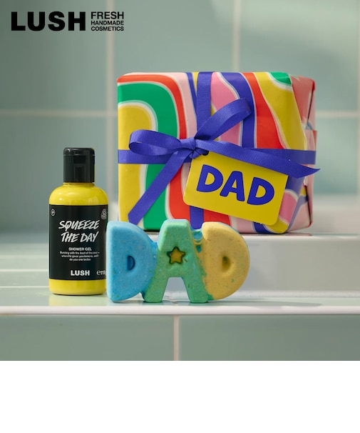 LUSH ダッド ギフト 父の日 2026 限定 バスボム 入浴剤 シャワージェル ボディケア スキンケア ヴィーガン 自然派 コスメ ラッシュ 公式