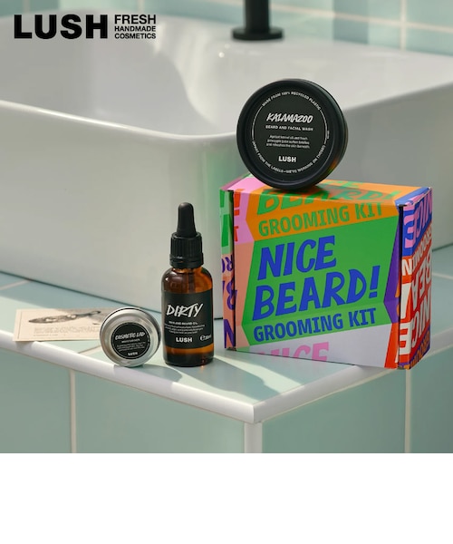 LUSH ナイスビアード ギフト 父の日 2026 限定 洗顔料 保湿 ヘアオイル