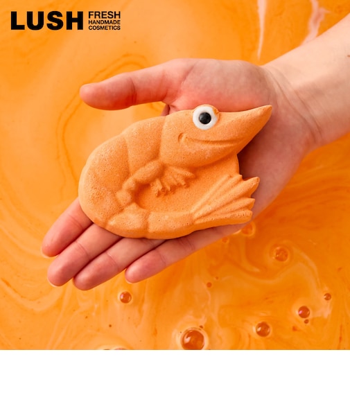 LUSH シュリンプリーアメイジング バスボム 父の日 2026 限定 入浴剤 シトラス レモン ヴィーガン 自然派 コスメ ラッシュ 公式
