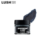 LUSH クールブラック リップスクラブ リップケア シュガースクラブ ペパーミント ベリー 角質除去 保湿 手作り コスメ プチギフト プレゼント 誕生日 お礼 唇 縦じわ カサつき 砂糖 スクラブ 角質ケア 唇ケア 公式 ラッシュ