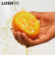 LUSH ぐるぐるパンプキン バブルバー 泡風呂 入浴剤 カボチャ フルーティー 香り ハロウィン 数量限定 ギフト プレゼント お風呂 保湿 癒やし ラッシュ 公式