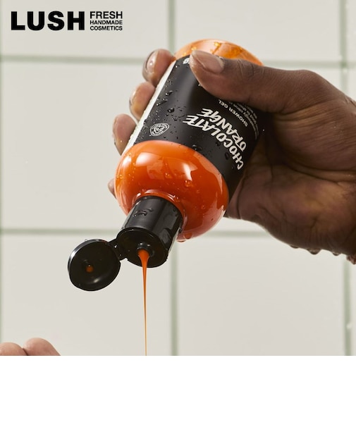 LUSH チョコレート オレンジ シャワージェル ボディソープ クリスマス 数量限定 ギフト プレゼント 甘い 柑橘 香り 保湿 洗体 ラッシュ 公式