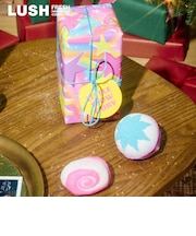 LUSH リトル スノーフェアリー ギフト ギフトセット クリスマス 数量限定 プレゼント バスボム 入浴剤 泡風呂 苺 甘い 香り 贈り物 ラッシュ 公式
