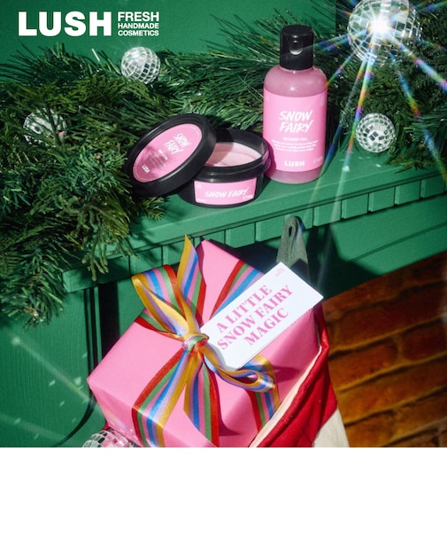 LUSH リトル スノーフェアリー マジック ギフト ギフトセット クリスマス 数量限定 プレゼント バスボム 入浴剤 ボディケア 甘い 香り ラッシュ 公式
