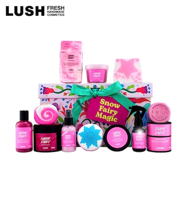 LUSH スノーフェアリー マジック ギフト ギフトセット 詰め合わせ クリスマス 数量限定 プレゼント バスボム 入浴剤 ボディケア 保湿 贅沢 ラッシュ 公式