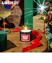 LUSH キャンディケーン キャンドル 1芯 アロマキャンドル 芳香 クリスマス 数量限定 ギフト プレゼント インテリア ミント 香り ラッシュ 公式