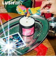 LUSH スノーフェアリー キャンドル 1芯 アロマキャンドル 芳香 クリスマス 数量限定 ギフト プレゼント インテリア 癒やし 部屋 甘い 香り ラッシュ 公式