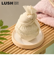 LUSH やさしさに包まれて バスボム 入浴剤 数量限定 ギフト プレゼント お風呂 高保湿 オーツ麦 カカオバター 乾燥肌 敏感肌 癒やし 贈り物 ラッシュ 公式