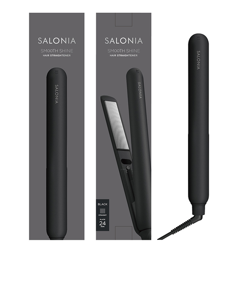 SALONIA スムースシャイン ストレートヘアアイロン ブラック 24mm