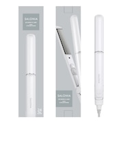 サロニア　グロッシーケア ストレートヘアアイロン​ ホワイト 24mm　SAL24112WH