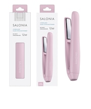 サロニア　コードレス ストレートヘアアイロン ピンク 12mm　 KSAL25119PK