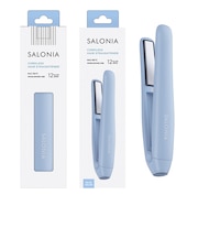 サロニア　コードレス ストレートヘアアイロン ブルー 12mm　KSAL25119BL