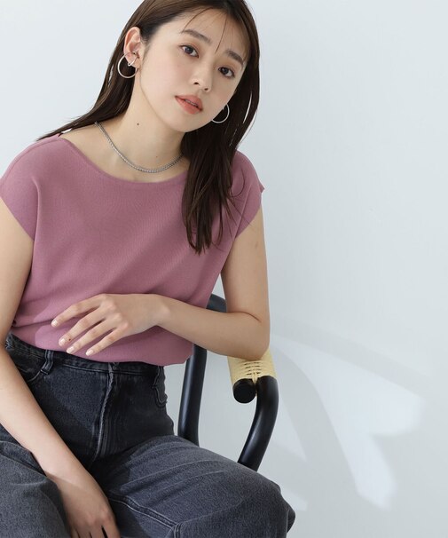 総針ベーシックシリーズ ボートネックニット