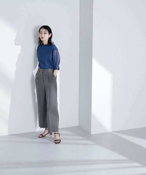 |VERY6月号掲載|タブディテールストレートパンツ