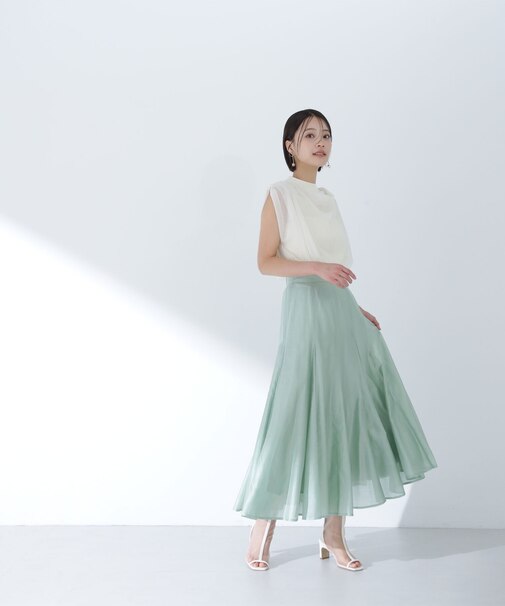 シャイニーシアーボイルスカート　24SS